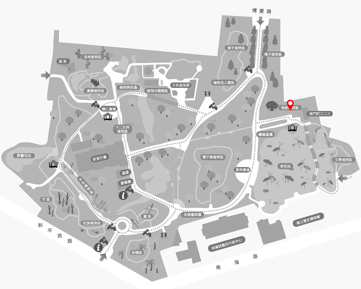 優曇華的植栽位置圖