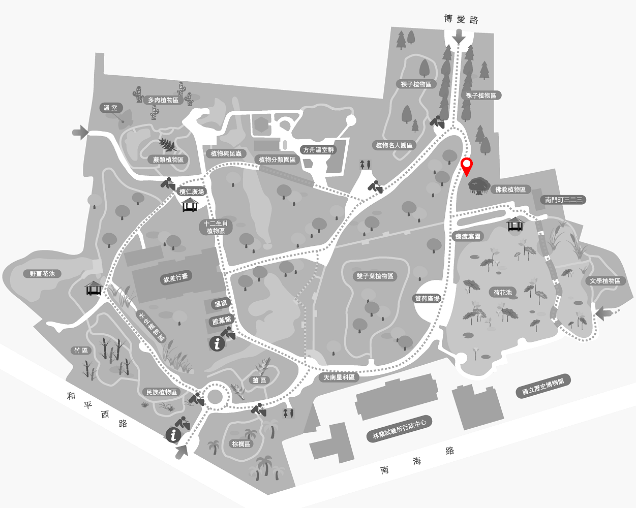 寶冠木的植栽位置圖