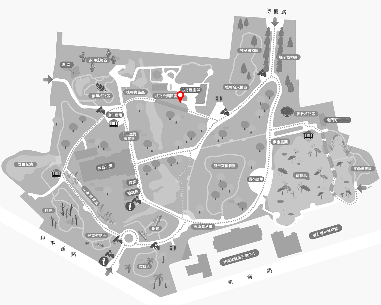 河王八的植栽位置圖