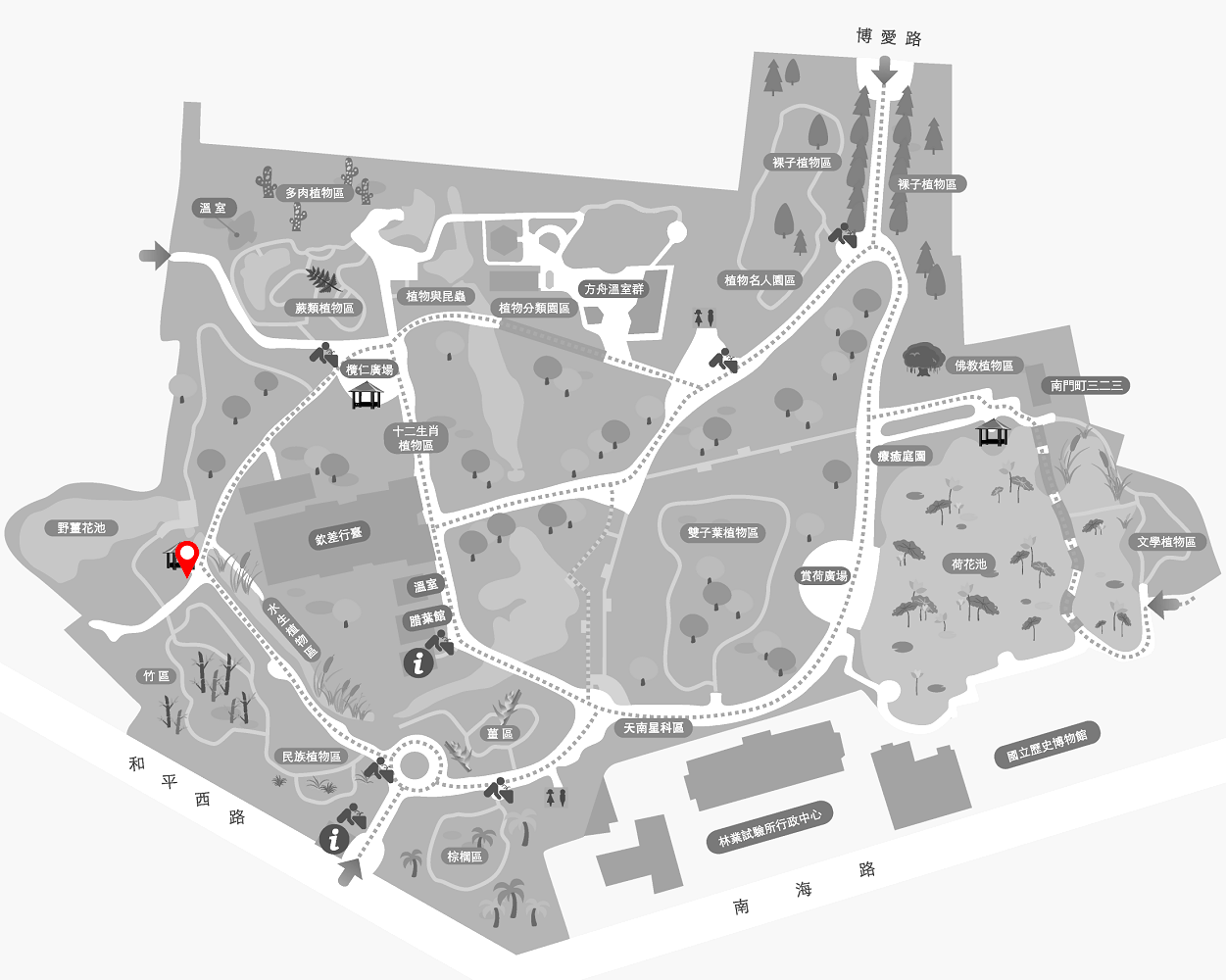 烏皮九芎的植栽位置圖