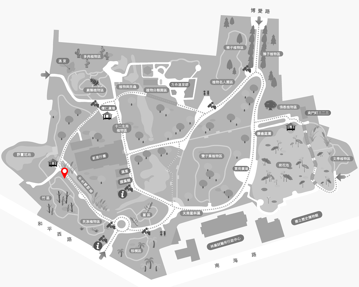 烏竹的植栽位置圖