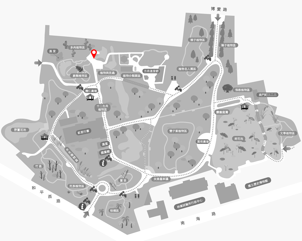 笑靨花的植栽位置圖