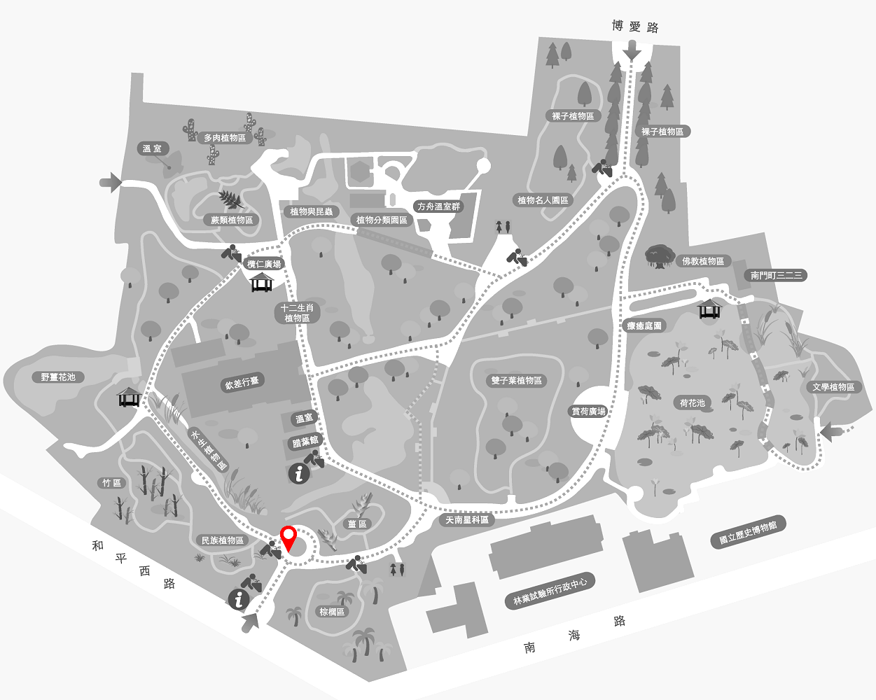 苦檻藍的植栽位置圖