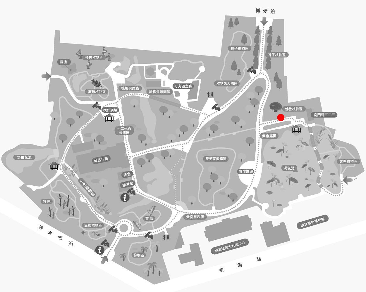 蘭嶼山馬茶的植栽位置圖