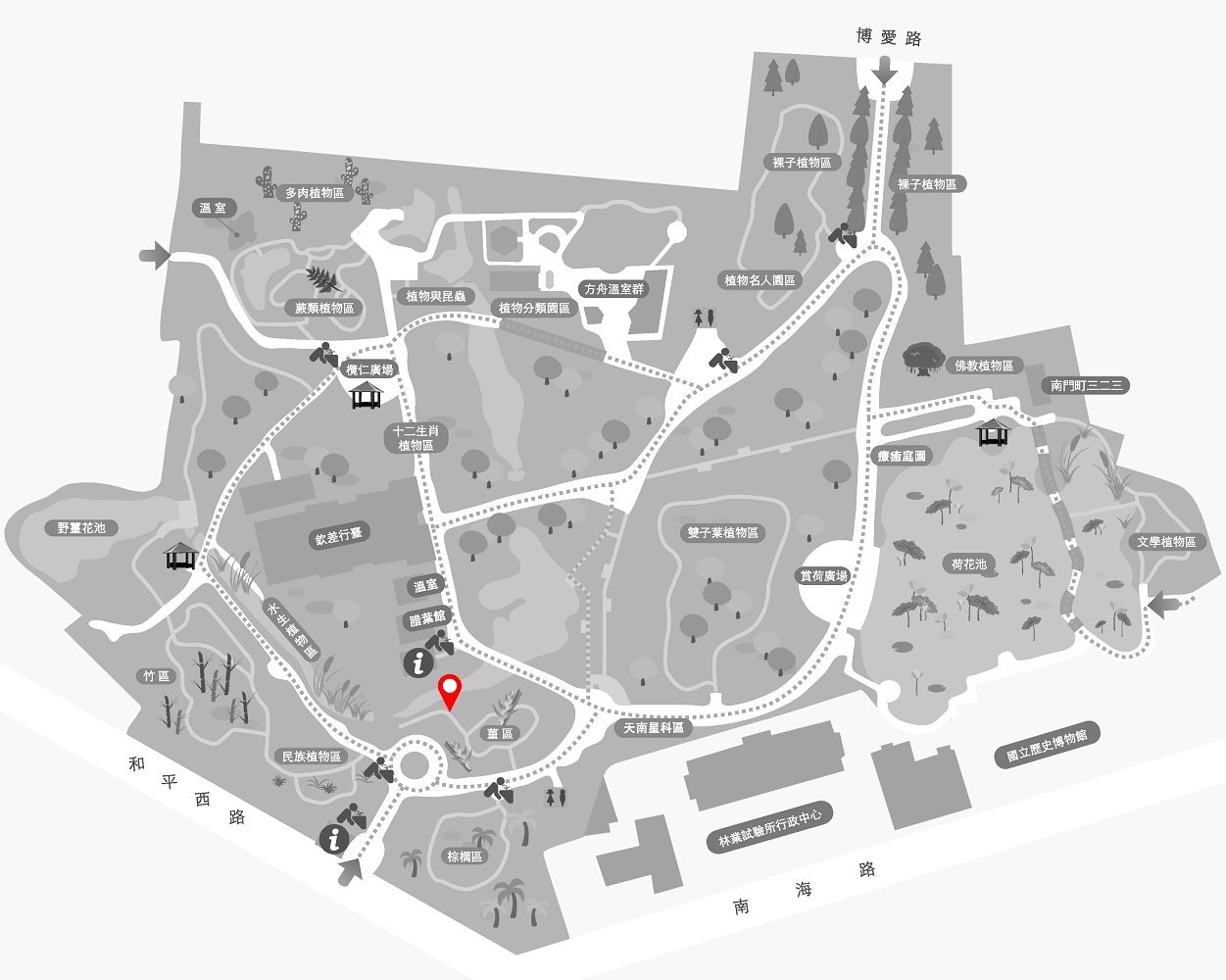 高良薑的植栽位置圖