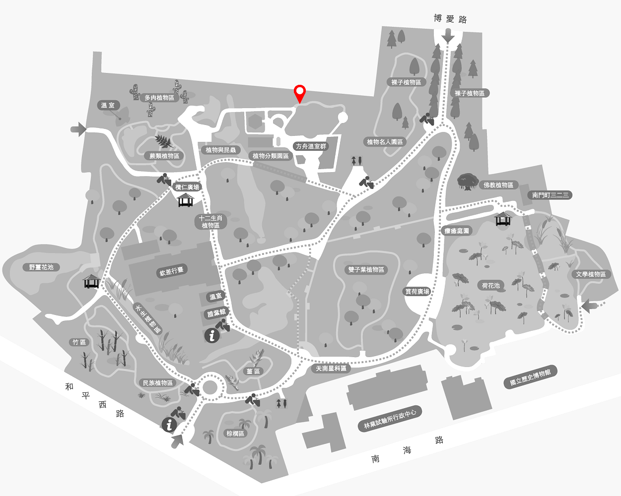 麥門冬的植栽位置圖